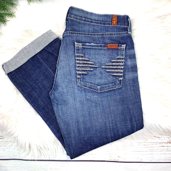 7 For All Mankind Denim - 👖NWOT |•7FAM•| Colette Cuffed Crop Jeans👖